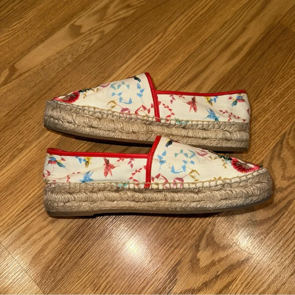 Johnny Was Andra‎ Embroidered Floral Espadrille 8m
